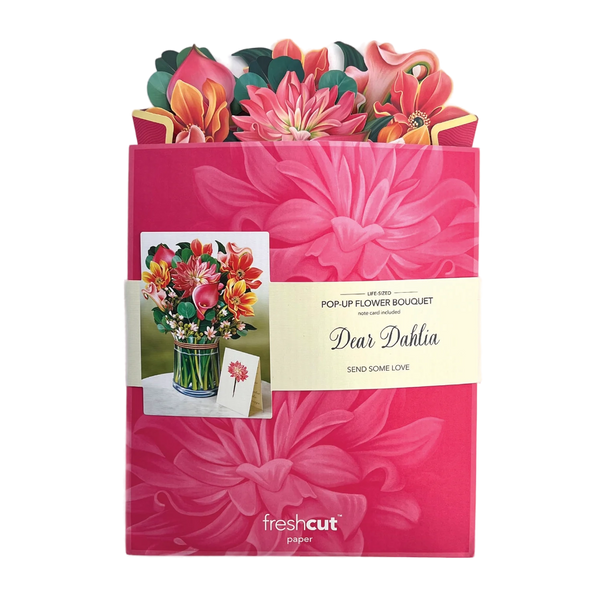 FreshCut Paper Flower PopUp Bouquet Greeting Cards Set  