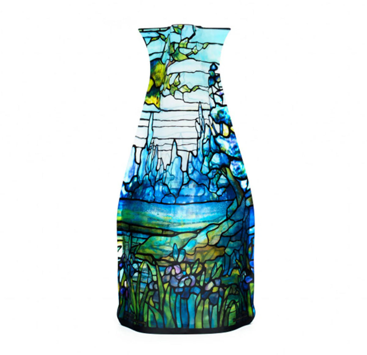 Louis C. Tiffany Iris Landscape Vase