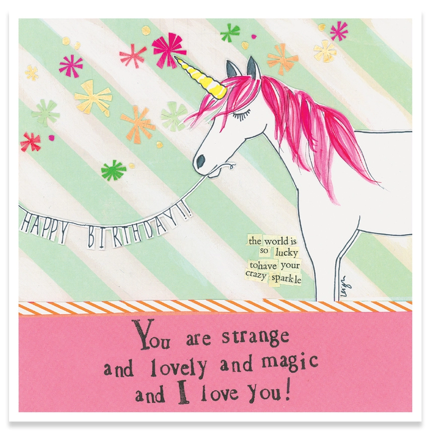 Unicorn Birthday Card