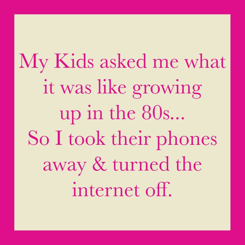 Growing Up In The 80&#39;s Card