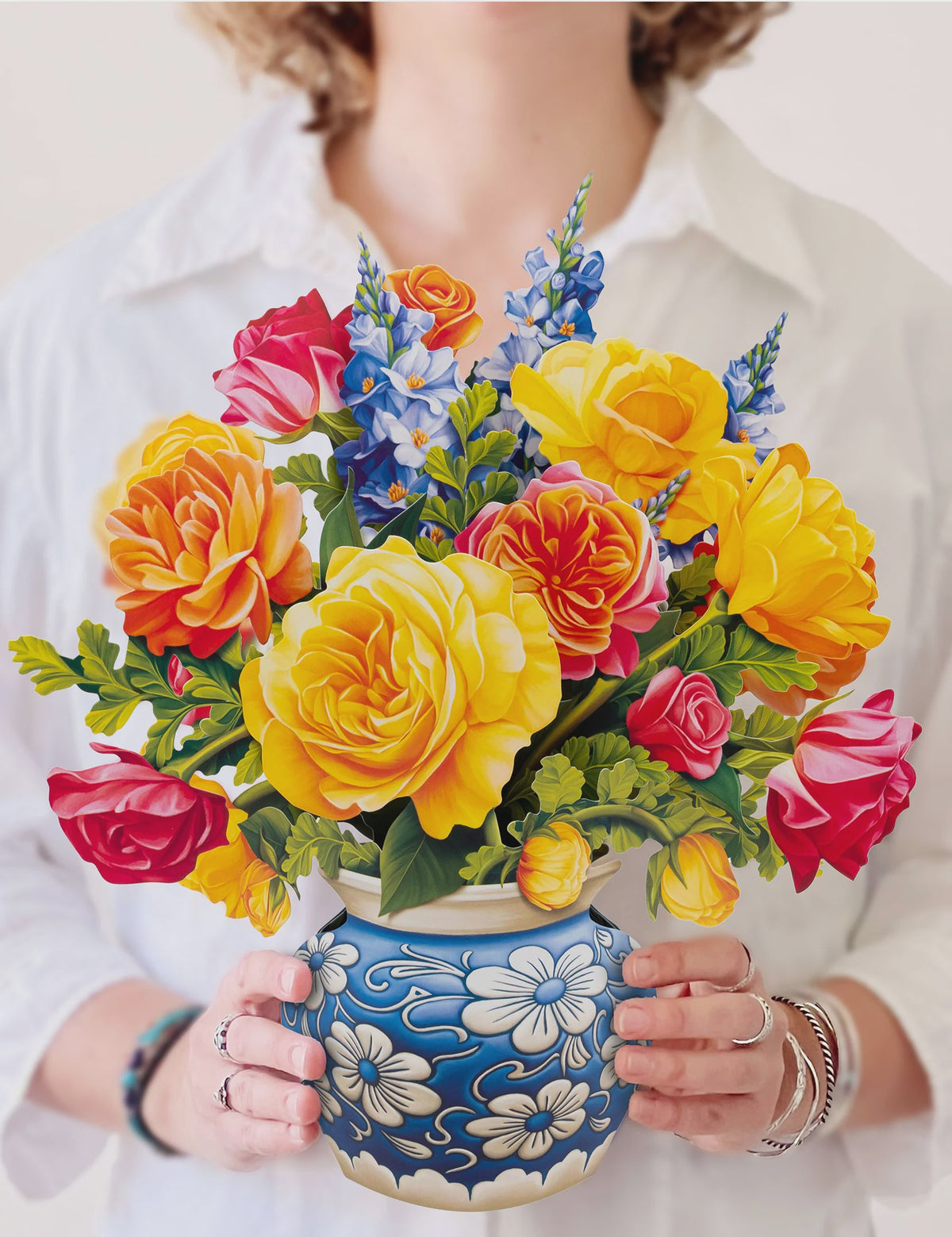 Sorbet Roses FreshCut Paper Bouquet