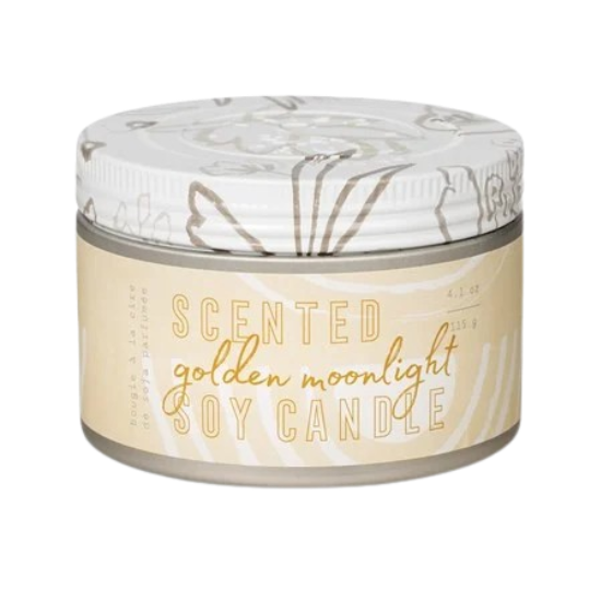 Golden Moonlight Tin Candle