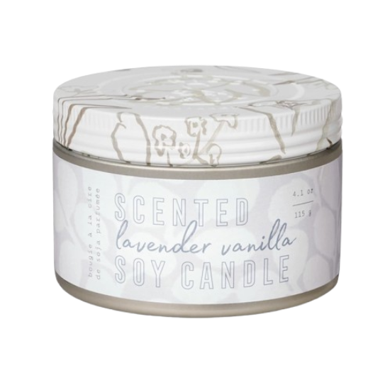 Lavender Vanilla Tin Candle