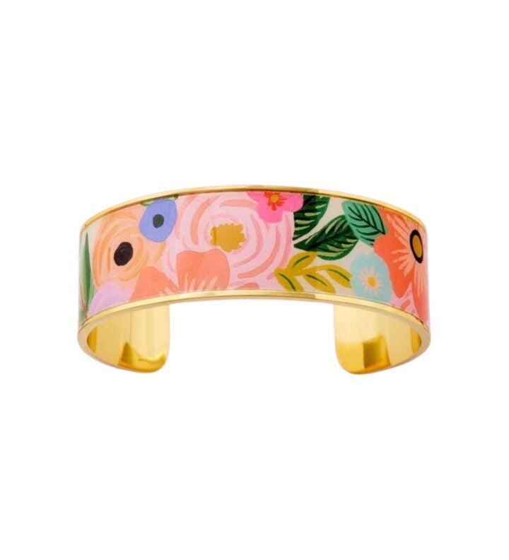 Garden Party Enamel Cuff Bracelet