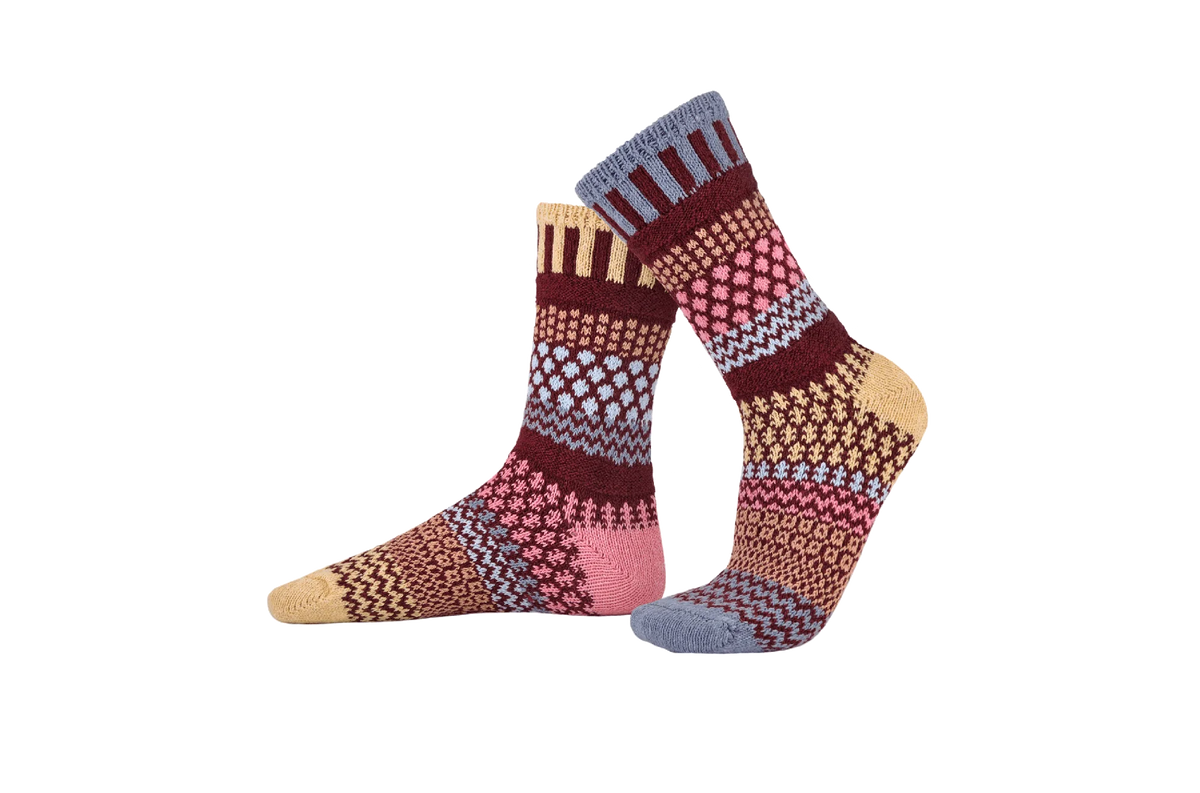 Solmate Crew Socks - Larkspur