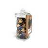 Floral Wood Puzzle in Glass Jar