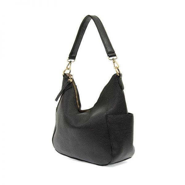 Black Trish Convertible Hobo Bag