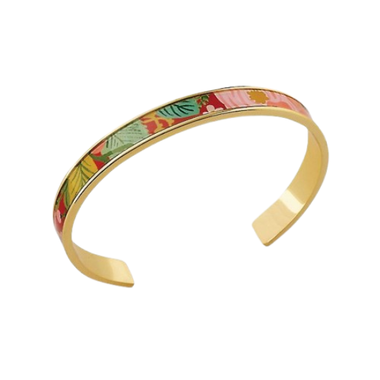 Garden Party Skinny Enamel Cuff Bracelet