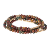 Stone Wrap Bracelet/Necklace - Majestic Jasper