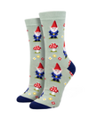 Gnome More Mushrooms Socks - Blue