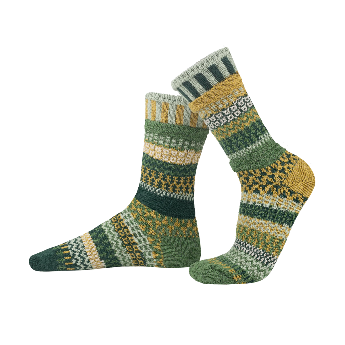 Solmate Crew Sock - Fiddlehead