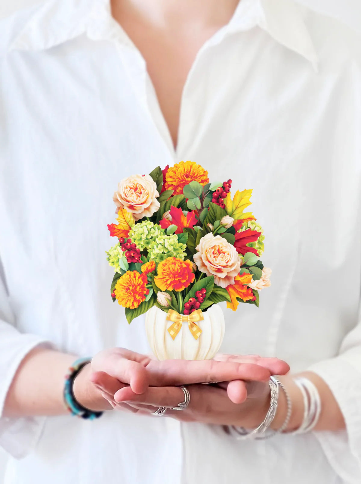 Mini Pumpkin Spice FreshCut Paper Bouquet