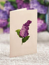 Mini Garden Lilacs Fresh Cut Paper Card