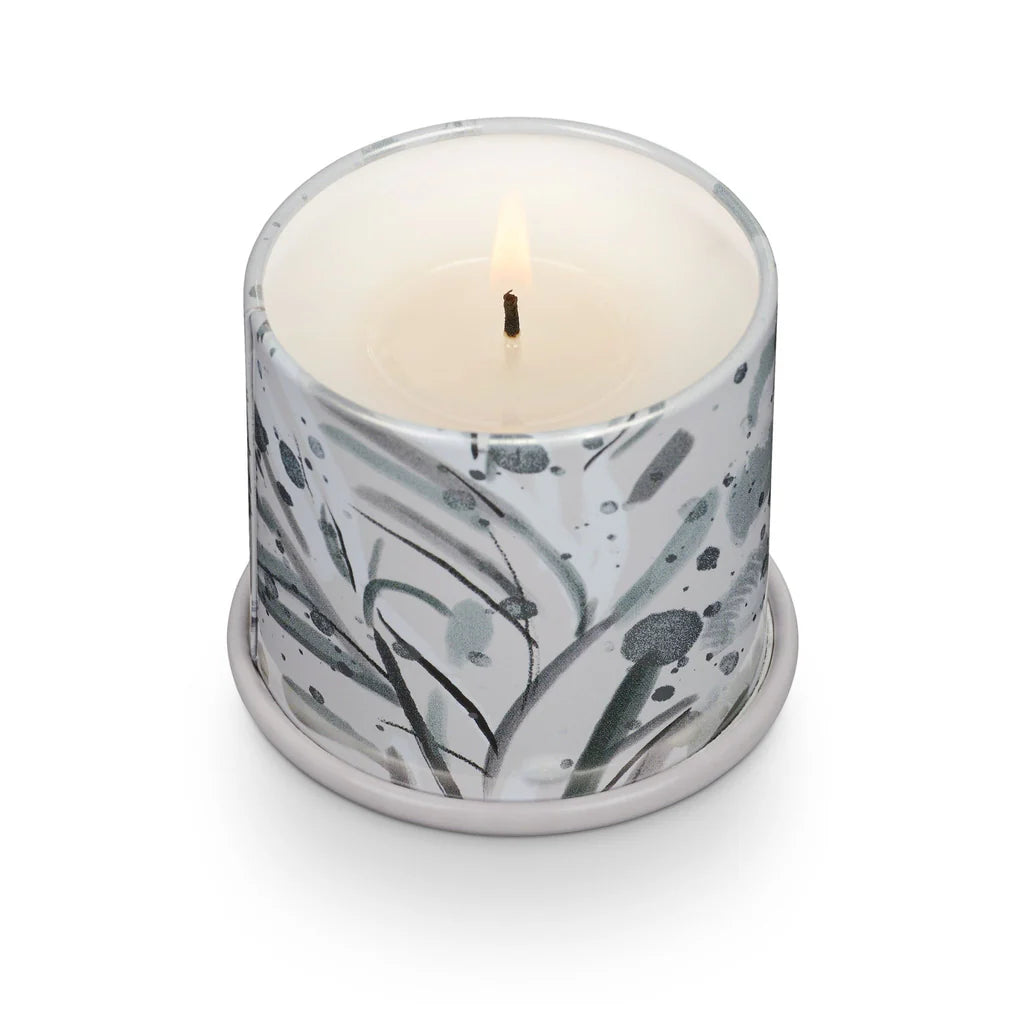 Winter White Demi Tin Candle