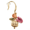 Floral Garland Earrings - Gold Multi