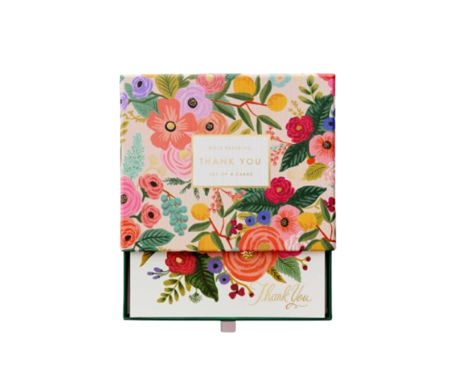 Garden Party Thank You Card Keepsake Box