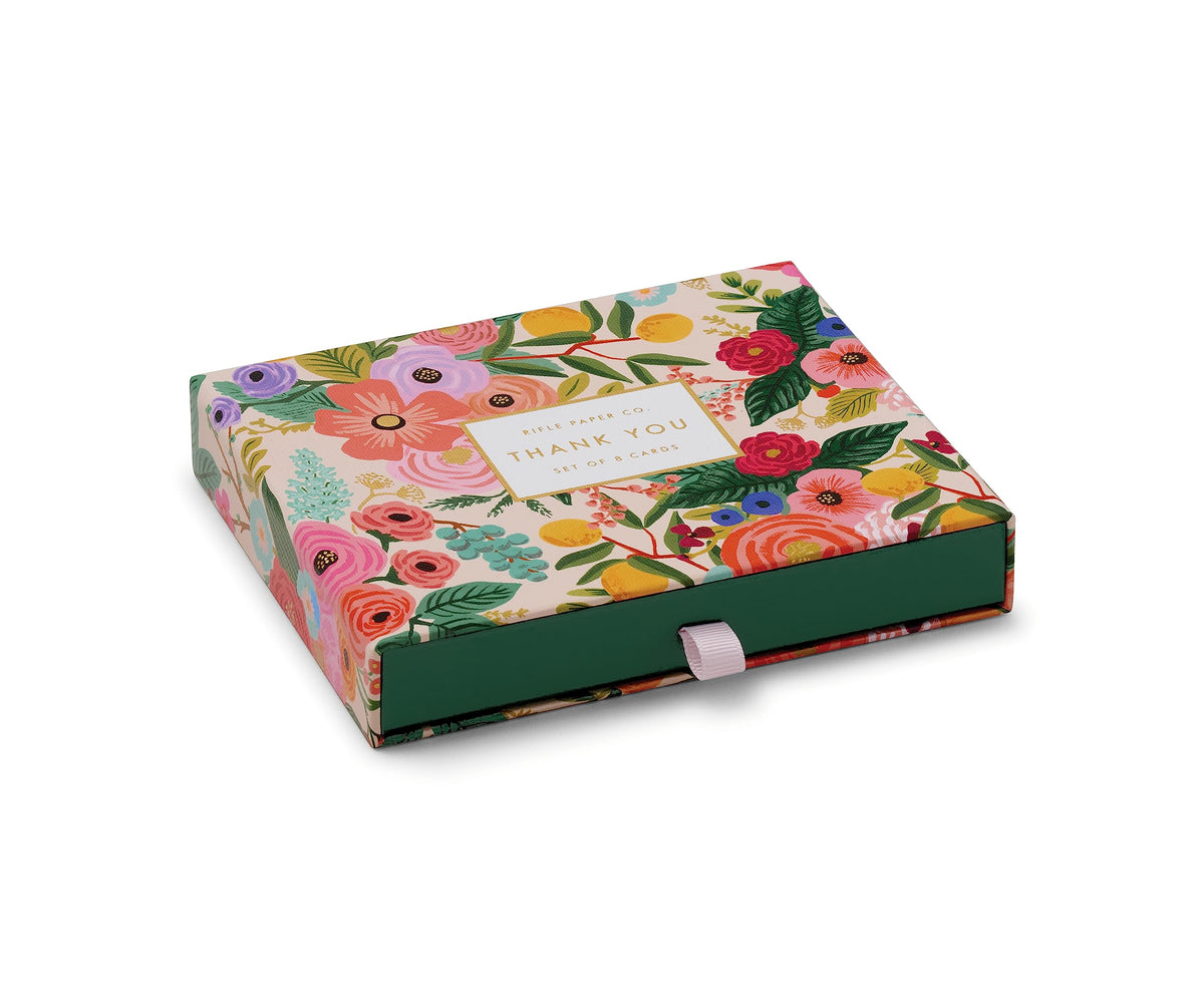 Garden Party Thank You Card Keepsake Box