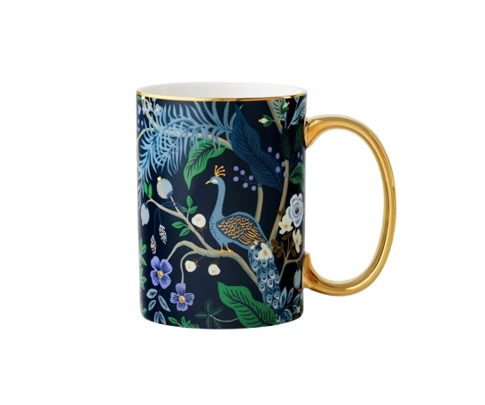 Peacock Porcelain Mug