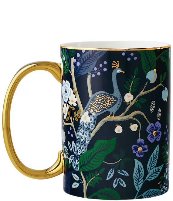 Peacock Porcelain Mug