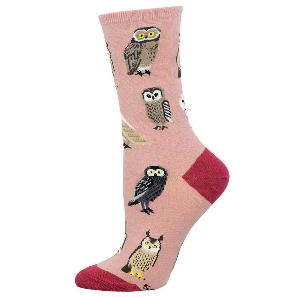 Parliament of Owls Socks - Pink