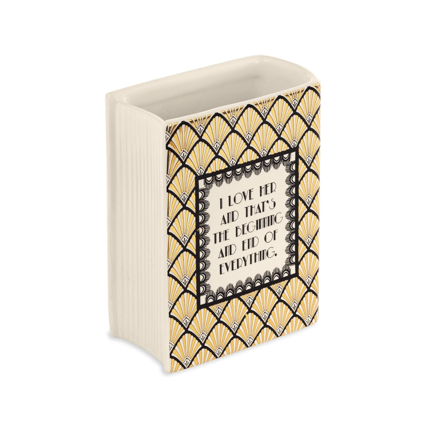 Great Gatsby Book Vase - Small