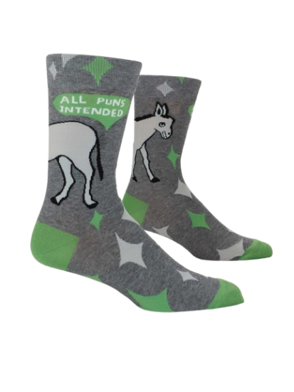 All Puns Intended Men&#39;s Socks