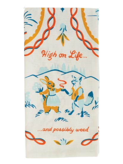 High On Life Dish Towel