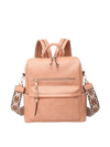 Amelia Convertible Backpack - Light Coral