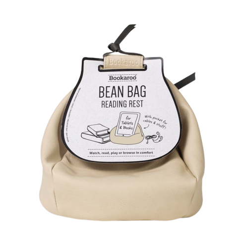 Bean Bag Reading Rest - Cream/Charcoal