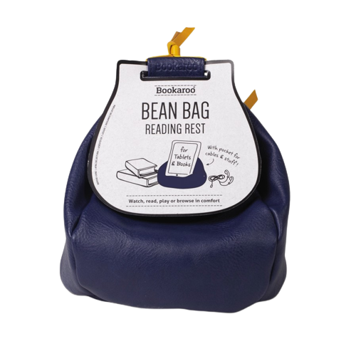 Bean Bag Reading Rest - Navy/Mustard