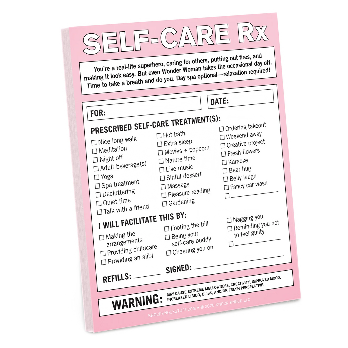 Self-Care Rx Nifty Notes