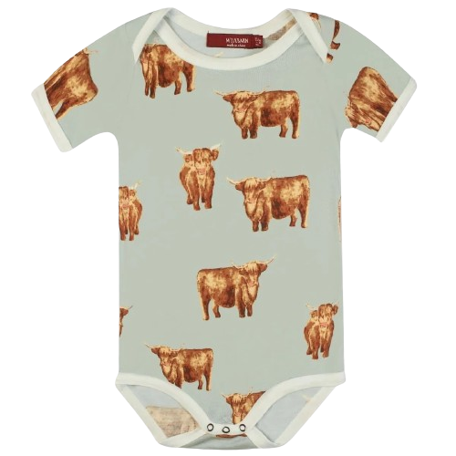 Highland Cow One Piece 3-6 M