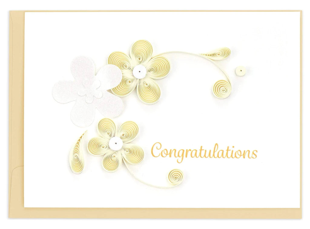 Floral Congrats Mini Quilling Card